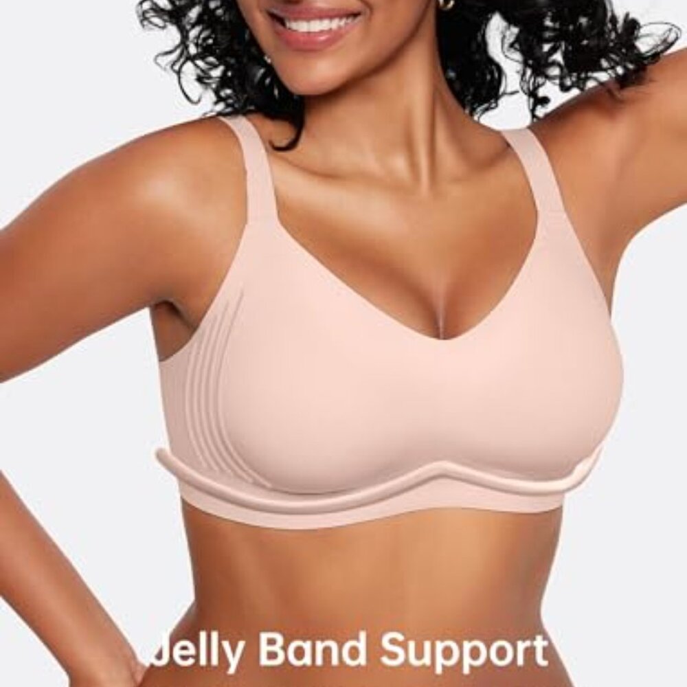 Wireless Seamless Full Coverage Bra Supportive Lo… - image 5